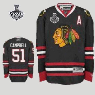 Jerseys Factory Cheap Blackhawks #51 Brian Campbell Embroidered
