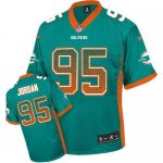 Jerseys Factory Cheap Nike Dolphins #95 Dion Jordan Aqua Green T