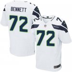 Jerseys Factory Cheap Nike Seahawks #72 Michael Bennett White Me