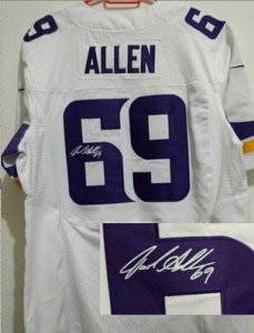 Jerseys Factory Cheap Nike Vikings #69 Jared Allen White Men's E
