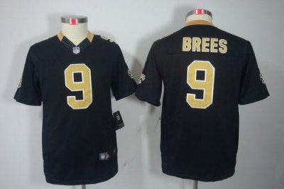 Jerseys Factory Cheap Nike Saints #9 Drew Brees Black Team Color