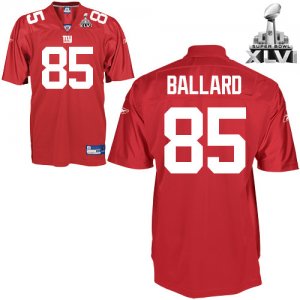 Jerseys Factory Cheap Giants #85 Jake Ballard Red Super Bowl XLV