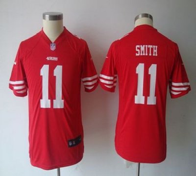 Jerseys Factory Cheap Nike 49ers #11 Alex Smith Red Team Color Y