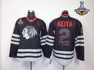 Jerseys Factory Cheap Blackhawks #2 Duncan Keith Black Accelerat