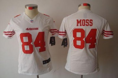 Jerseys Factory Cheap Nike 49ers #84 Randy Moss White Women's Em