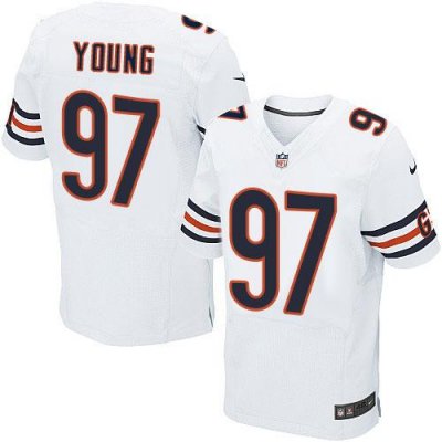 Jerseys Factory Cheap Nike Bears #97 Willie Young White Men's St