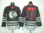 Jerseys Factory Cheap Blackhawks #19 Jonathan Toews Black Ice Em