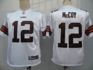Jerseys Factory Cheap Browns #12 Colt McCoy White Embroidered Yo
