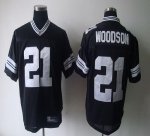 Jerseys Factory Cheap Packers #21 Charles Woodson Black Shadow S