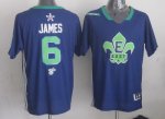 Jerseys Factory Cheap Heat #6 LeBron James Navy Blue 2014 All St