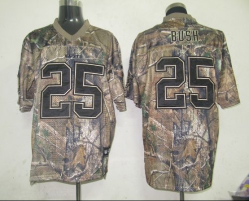 Jerseys Factory Cheap Saints #25 Reggie Bush Camouflage Realtree