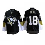 Jerseys Factory Cheap Penguins #18 James Neal Black Embroidered