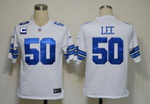 Jerseys Factory Cheap Nike Cowboys #50 Sean Lee White With C Pat