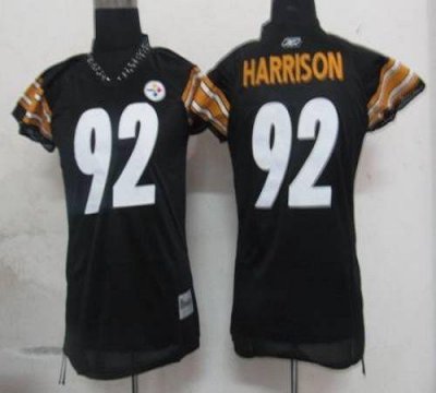 Jerseys Factory Cheap Steelers #92 James Harrison Black Women's