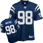 Jerseys Factory Cheap Colts #98 Robert Mathis Blue Stitched NFL