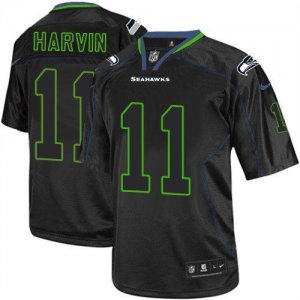 Jerseys Factory Cheap Nike Seahawks #11 Percy Harvin Lights Out