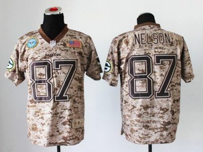 Jerseys Factory Cheap Nike Packers #87 Jordy Nelson Camo Men's S