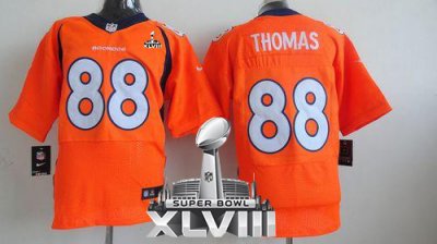 Jerseys Factory Cheap Nike Broncos #88 Demaryius Thomas Orange T