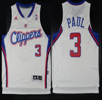Jerseys Factory Cheap Clippers #3 Chris Paul White Revolution 30