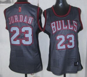 Jerseys Factory Cheap Bulls #23 Michael Jordan Black Women's Rhy