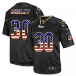 Jerseys Factory Cheap Nike Rams #30 Todd Gurley Black Men's Stit