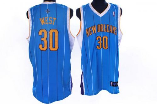 Jerseys Factory Cheap Hornets #30 David West Embroidered Baby Bl