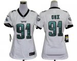 Jerseys Factory Cheap Nike Eagles #91 Fletcher Cox White Women's