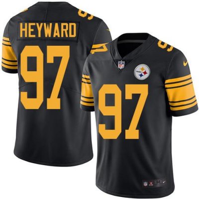 Jerseys Factory Cheap Nike Steelers #97 Cameron Heyward Black Me