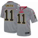 Jerseys Factory Cheap Nike Chiefs #11 Alex Smith Lights Out Grey