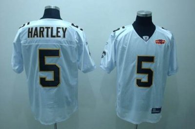 Jerseys Factory Cheap Saints #5 Garrett Hartley White With Super