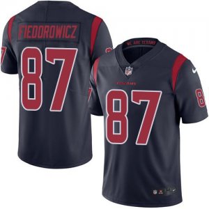 Jerseys Factory Cheap Nike Texans #87 C.J. Fiedorowicz Navy Blue
