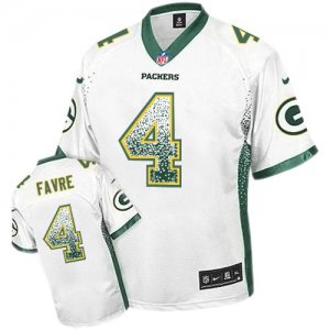 Jerseys Factory Cheap Nike Packers #4 Brett Favre White Men's Em