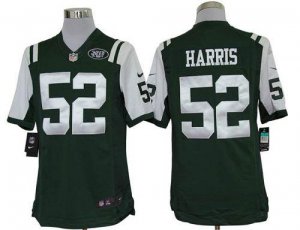 Jerseys Factory Cheap Nike Jets #52 David Harris Green Team Colo