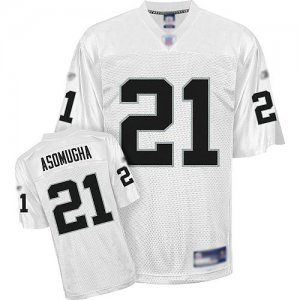 Jerseys Factory Cheap Raiders #21 Nnamdi Asomugha White Stitched