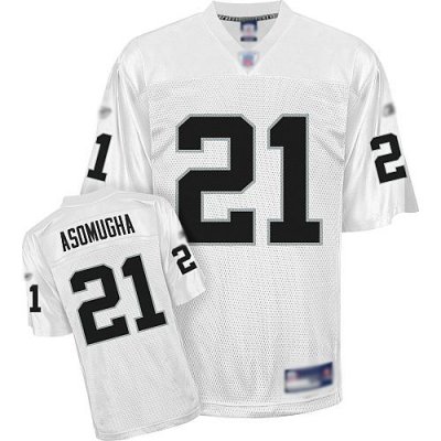 Jerseys Factory Cheap Raiders #21 Nnamdi Asomugha White Stitched