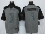 Jerseys Factory Cheap Nike Buccaneers #3 Jameis Winston Gray Men