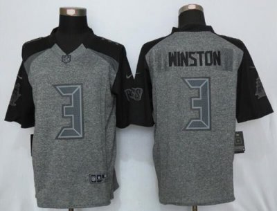 Jerseys Factory Cheap Nike Buccaneers #3 Jameis Winston Gray Men