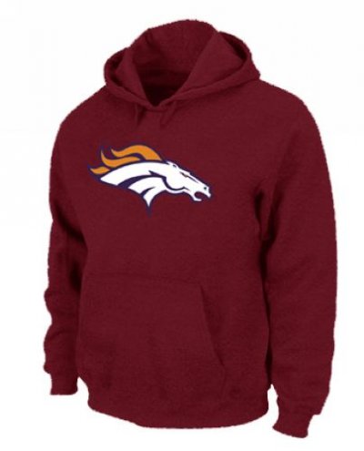 Jerseys Factory Cheap Denver Broncos Logo Pullover Hoodie Red
