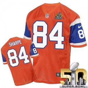 Jerseys Factory Cheap Nike Broncos #84 Shannon Sharpe Orange Thr