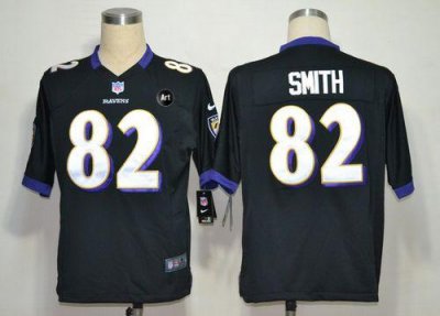 Jerseys Factory Cheap Nike Ravens #82 Torrey Smith Black Alterna