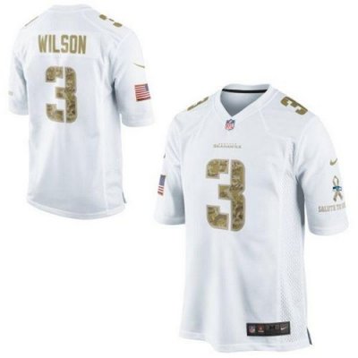 Jerseys Factory Cheap Nike Seahawks #3 Russell Wilson White Men'