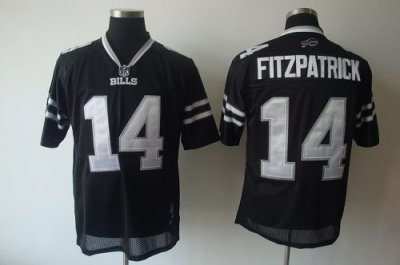 Jerseys Factory Cheap Bills #14 Ryan Fitzpatrick Black Shadow St