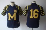 Jerseys Factory Cheap Wolverines #16 Denard Robinson Blue Under