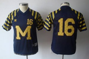 Jerseys Factory Cheap Wolverines #16 Denard Robinson Blue Under