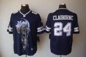 Jerseys Factory Cheap Nike Cowboys #24 Morris Claiborne Navy Blu