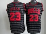 Jerseys Factory Cheap Bulls #23 Michael Jordan Black/Grey Groove