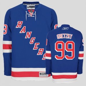 Jerseys Factory Cheap Rangers #99 Wayne Gretzky Embroidered Blue