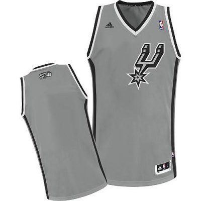 Jerseys Factory Cheap Revolution 30 Spurs Blank Grey Stitched NB