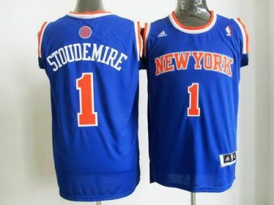Jerseys Factory Cheap Knicks #1 Amare Stoudemire Blue Road New 2