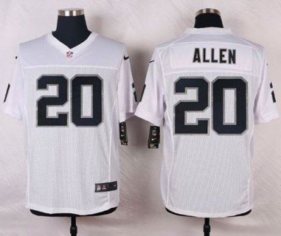 Jerseys Factory Cheap Nike Raiders #20 Nate Allen White Men's St